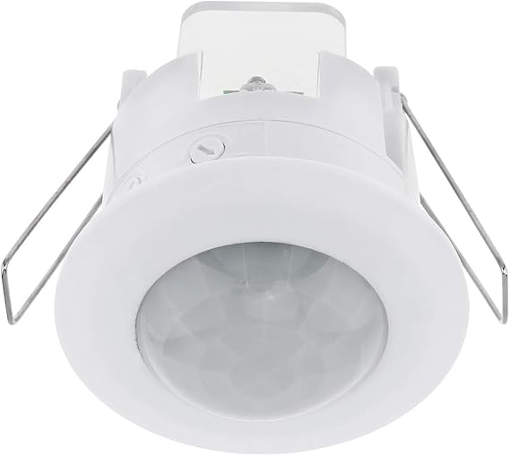 RTNLIT 110-240V Infrared Motion Sensor Switch, Recessed PIR Ceiling Motion Sensor Detector Light Switch Adjustable 360 Degree