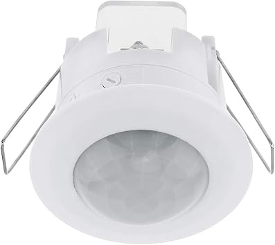 RTNLIT 110-240V Infrared Motion Sensor Switch, Recessed PIR Ceiling Motion Sensor Detector Light Switch Adjustable 360 Degree