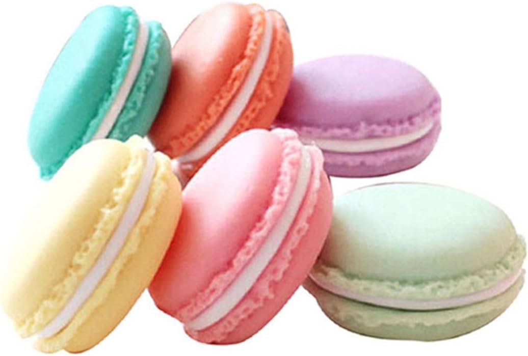 GALPADA 6pcs Mini Jewelry Box Macarons Bag Storage Case Colors Random Cute Storage Boxes for Small Items Jewelry Case Travelling for Daily Use and Organization