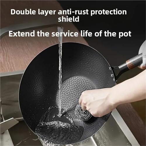 Wok de acero al carbono 32 cm con tapa miniatura 4