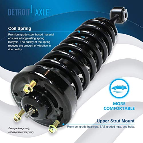 Image of Detroit Axle - 6pc Struts Shocks Kit for 4WD 05-08 Ford F-150, Lincoln Mark LT 2005 2006 2007 2008 Complete 2 Struts with Coil Spring 2 Sway Bars 2 Rear Shock Absorbers Replacement Strut Assembly