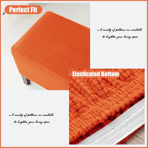 Funda para reposapiés rectangular protectora de salon azul 5