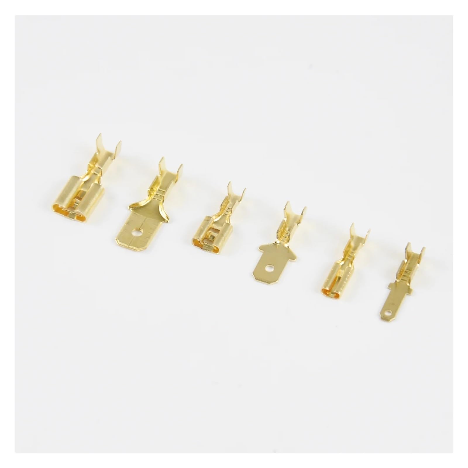 2000 Uds Lote 2,8/4,8/6,3mm Conector de Terminal engarzado Hembra y Macho Conectores Cable eléctrico Altavoz Coche latón Dorado(2.8 Male)