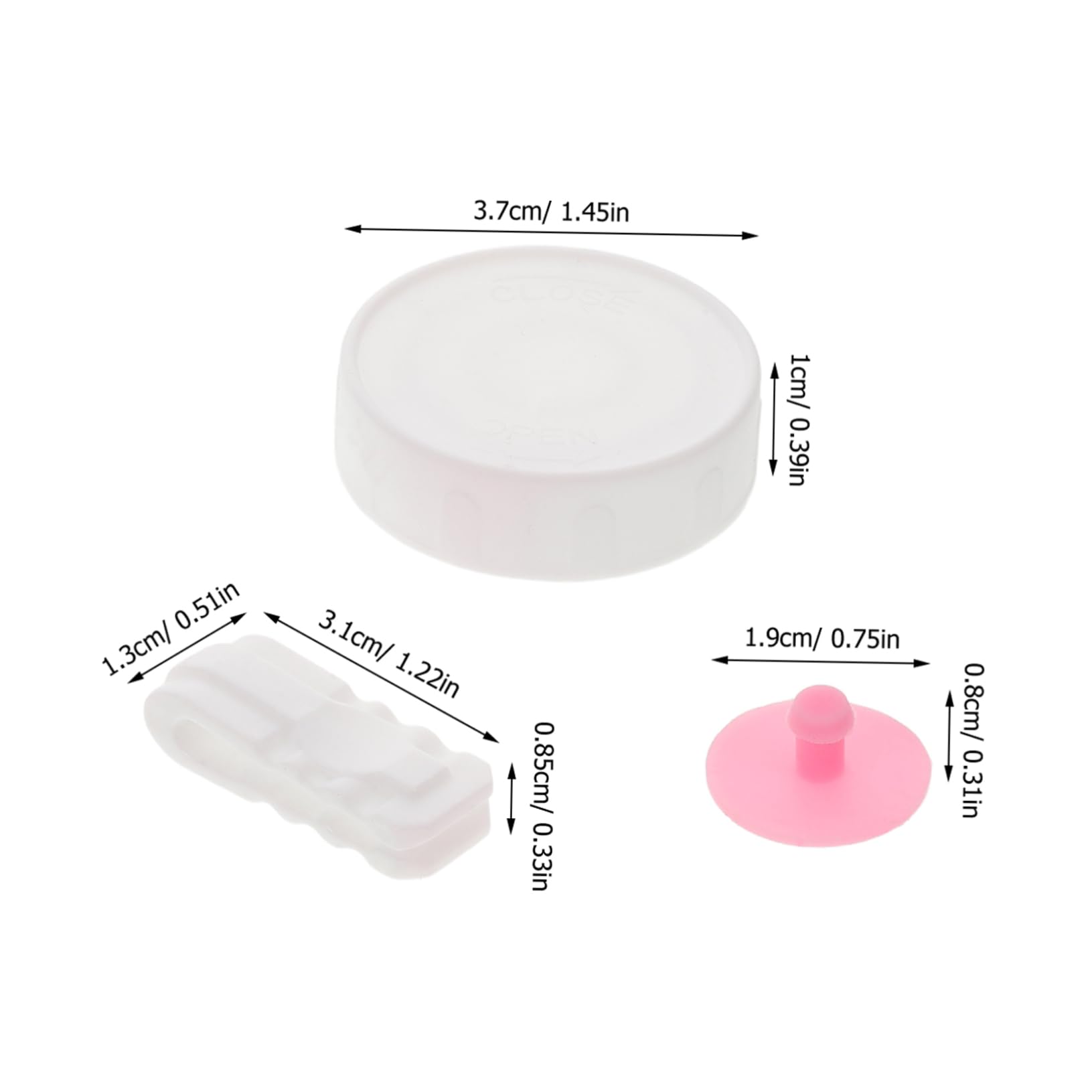 KOMBIUDA 1Set Sealing Clips Valve Plugs Stoppers for Airtight Storage User Friendly Design for Vacuum Sealing