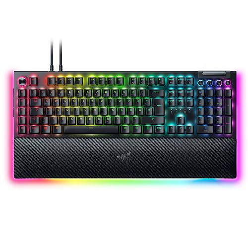 Razer BlackWidow V4 Pro (Green Switch) - Mechanische Gaming-Tastatur (Klickende Mechanische...