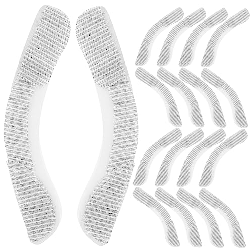 SAFIGLE 20 Pares Tiras De Brazalete De Traje Almohadillas Para Revestimientos Suave Inserciones De Hombreras Apoya Apoyo Hombreras Para Mujer Hombrera Chaquetas Forro De Carbono Negro