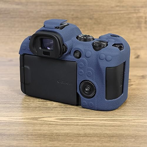 Funda de silicona para cámara Canon EOS R6 R6 Mark II azul miniatura 6