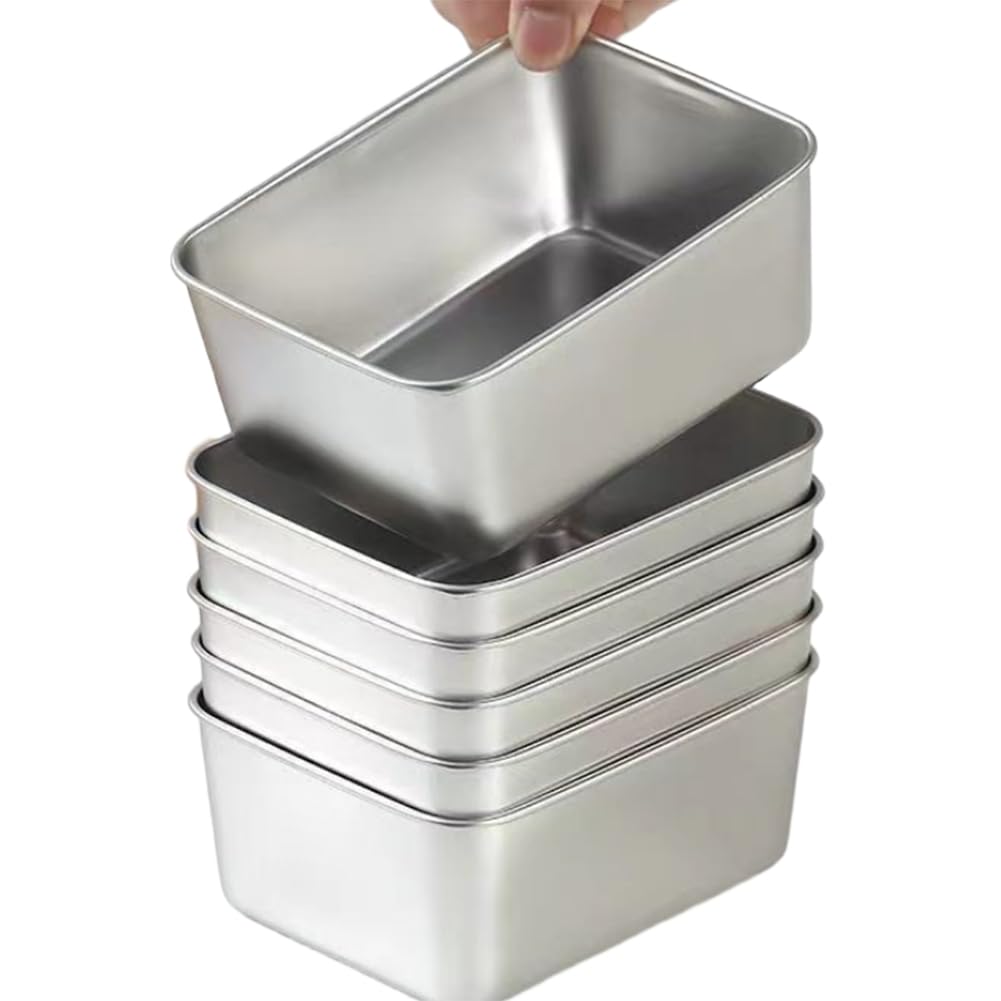 CTRLZS Leakproof Stainless Steel Food Storage Containers Set with Lids-Stackable& Reusable for Camping, Picnics, School