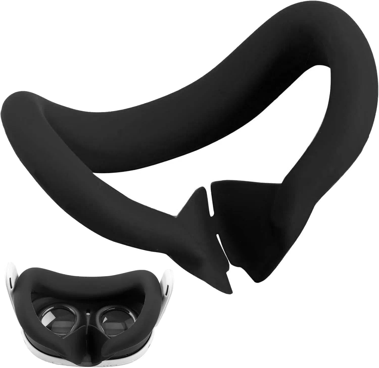 Silikonowa maska na oczy do Meta Quest 3, VR odporna na pot i światło, kompatybilna z Meta Quest 3, akcesoria do Quests 3, pomagają cieszyć się wciągającą wirtualną rzeczywistością