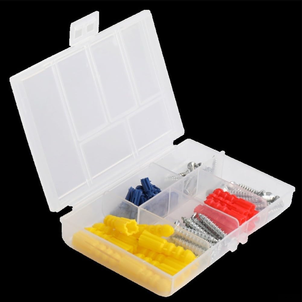 60PCS Self Drilling Drywall Anchors with Screws, Ribbed Wall Assortment Kit M5 M6 M8 Hanging Shelves Pictures Mirrors Plaster Concrete