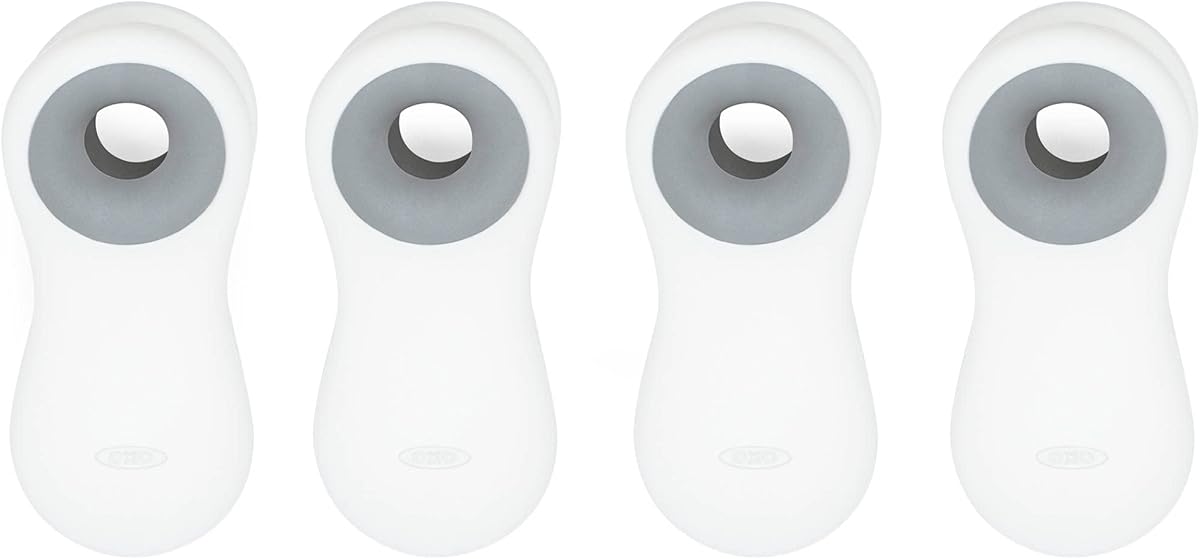 Good Grips Magnetic All-Purpose Clips, White, 4-Pack