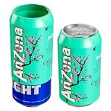 BeerSkin Skywin Silicone Can Covers that Look Like Soda - 2 Pack 12 oz (355ml), Reusable & Durable Soda Can Cover, Fun Kozies for Cans for Camping, Parties, Outdoor, Beach Accessories (Green)