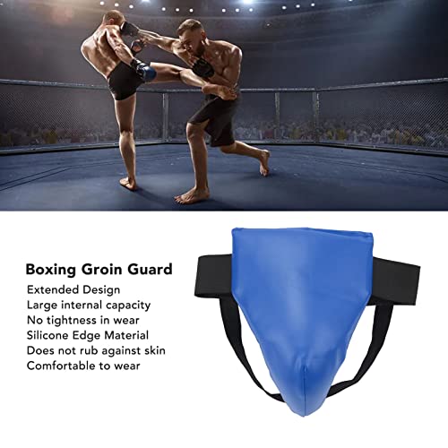 Zjchao Boxing Groin Guard, Groin Guard Shield Pu Leather Adjustable Elastic Band Boxing Groin Protector Groin Abdominal Protector For Football Basketball Muay Thai Kickboxing Mma Training (S) #TOP2