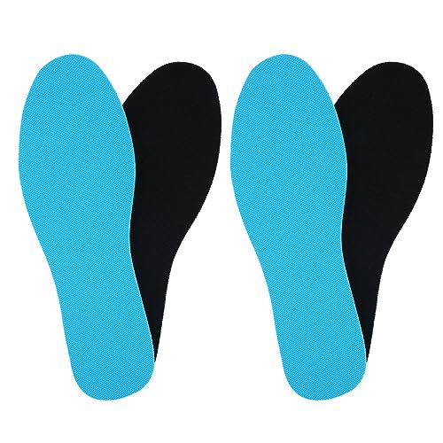 WLLHYF 2 Pairs Breathable Insoles Generic Cuttable Sport Sweat Shock Absorbing Super-Soft Shoe Liner Replacement Ultra Thin Arch Support Inner Soles Inserts for Men Women Sneaker