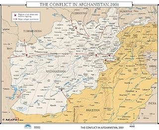 Universal Map U.S. History Wall Maps - Conflict in Afghanistan 2001