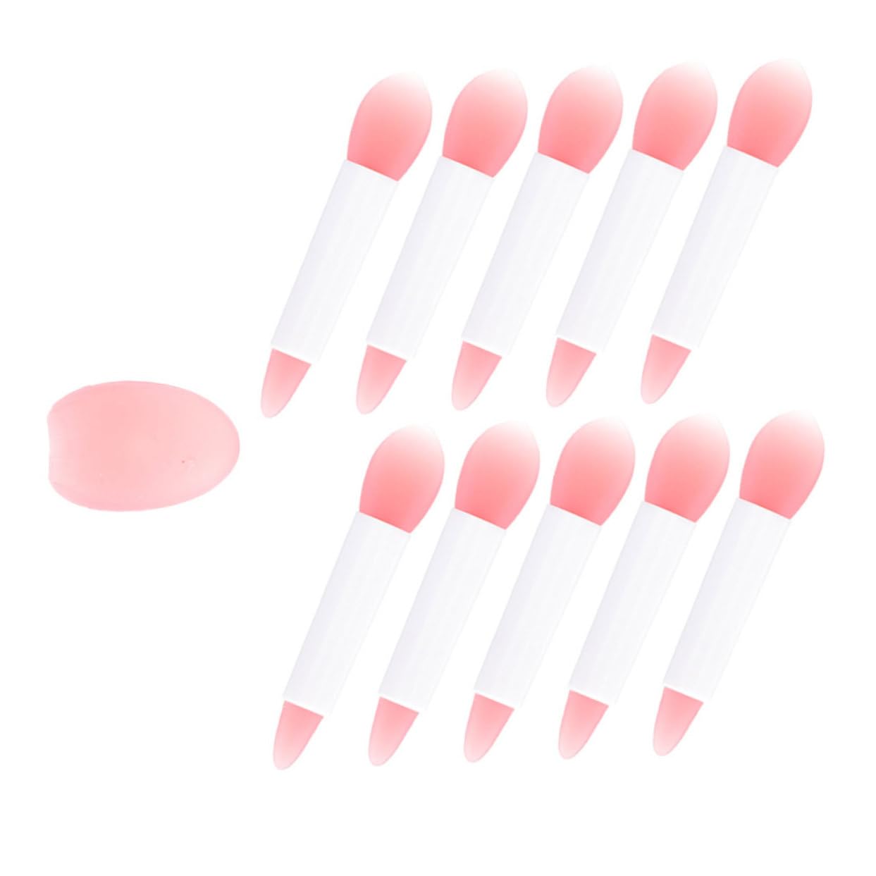 DECOMELODY 11-piece Silicone Lip Mask Brush Set Applicators Cover Gentle Lip Care Tools for Daily Professional Use