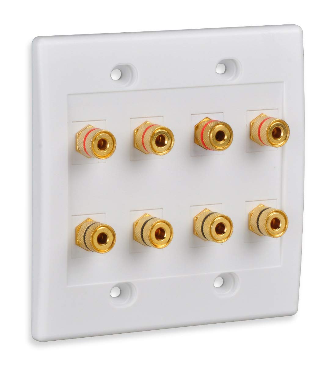 Amazon.com: Speaker Wall Plate with 8 Banana Binding Posts, HTTX