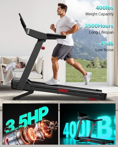 Image of LONTEK Treadmill with Auto 20% Incline, Treadmills for Home