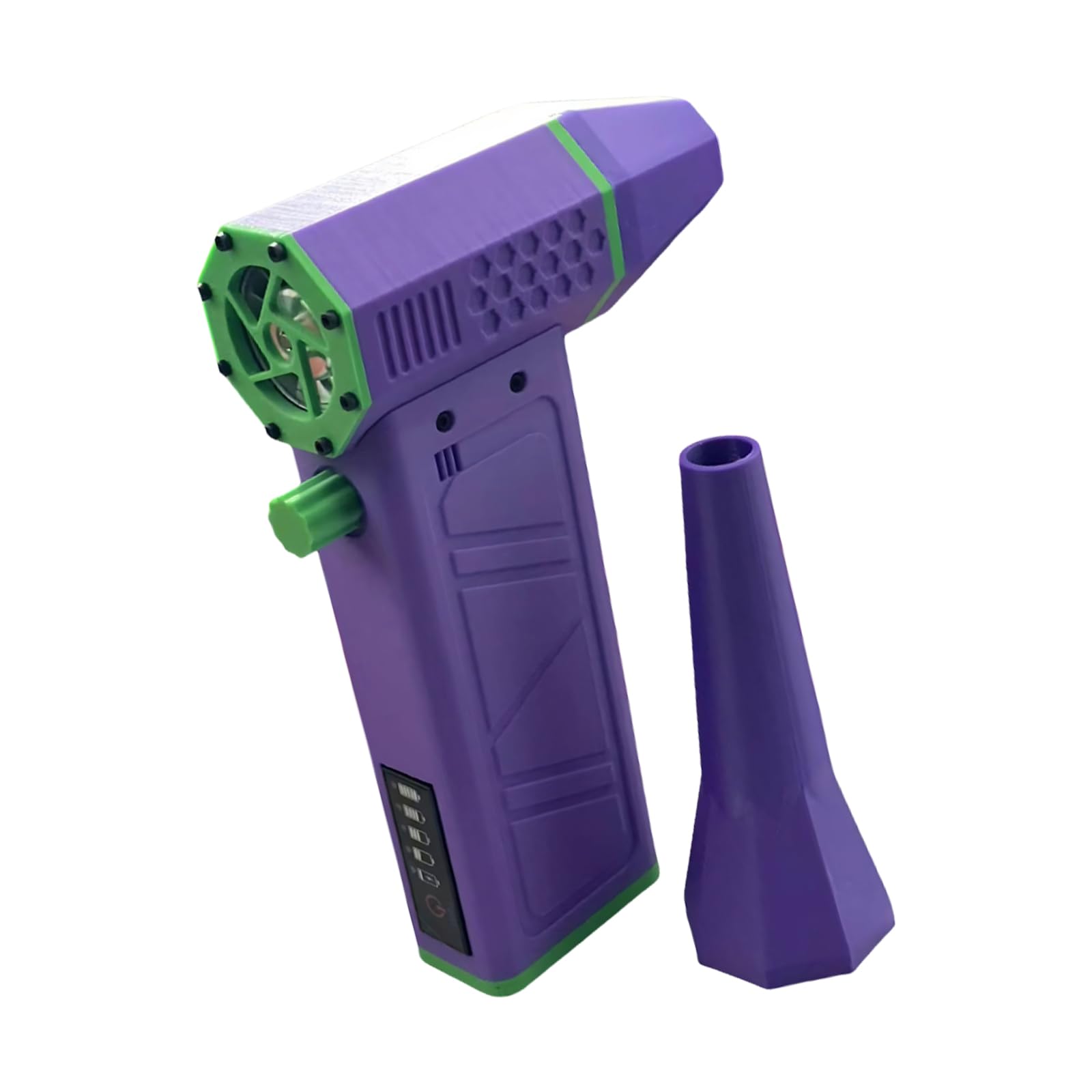 Xagmodshn Purple 140000Rpm Dry Blower Hair Dryer Powerful Fan Cordless Blower Compressed Air Dusters Computer Vacuum Cleaners Handheld Fan