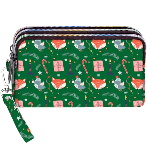 Image of BIAOTIE Large Capacity Wristlet Wallet - Women Printed Nylon Waterproof Handbag Clutch Purse