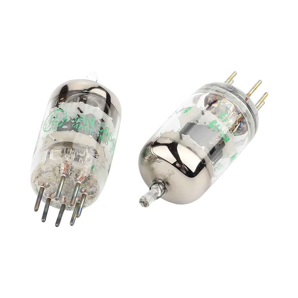 SPORTARC Lot de 2 paires de tubes à vide pour GE JAN 5654W à 7 broches pour tubes à vide 6AK5/6J1/6GB/01/EF95/6J1P