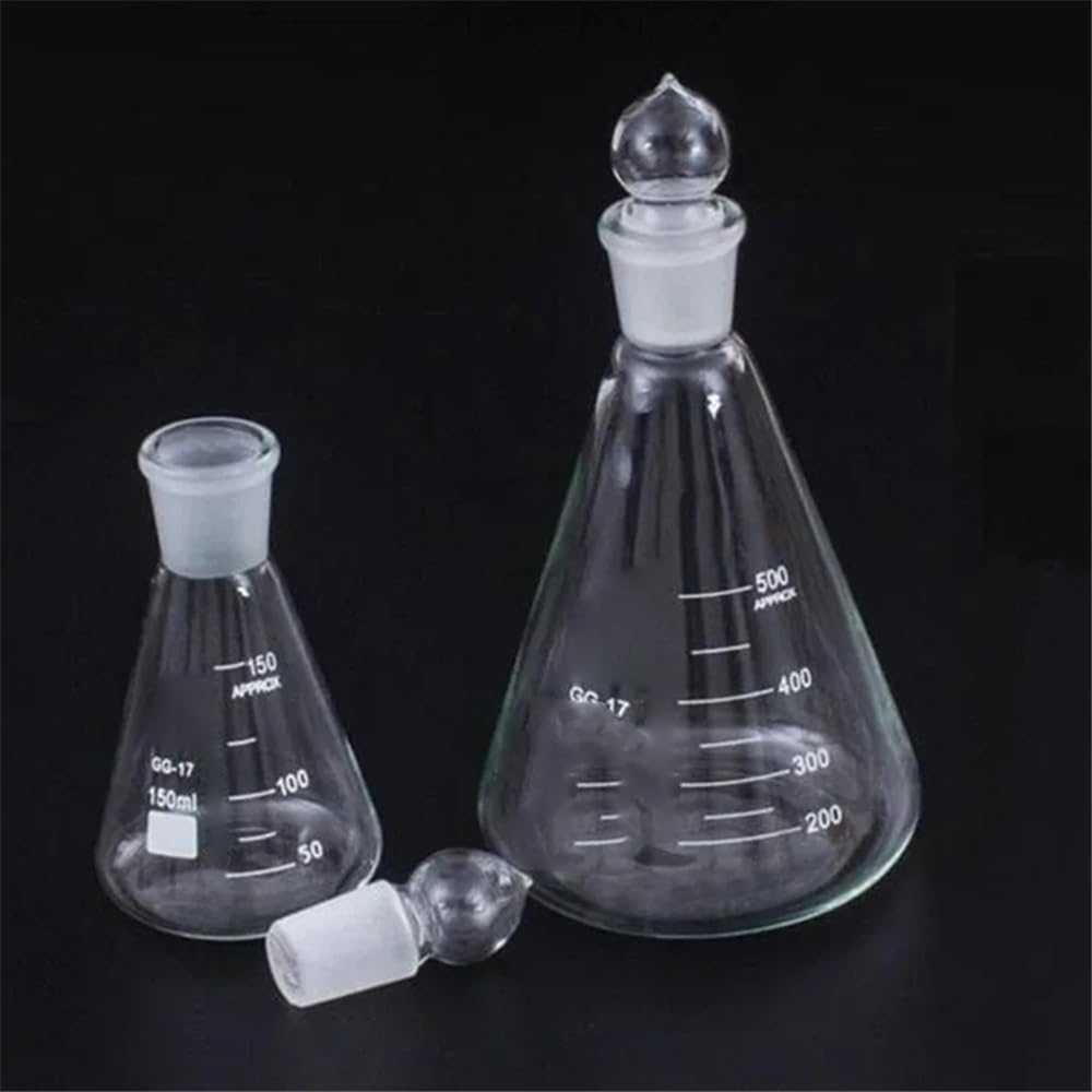 Attrezzature e forniture di laboratorio 1 pz/lotto da 50 ml a 1000, beuta conica in vetro borosilicato laboratorio con tappo smerigliato n. 19. 24. 29. 34