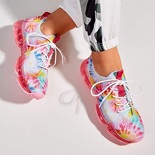Image of LUCKY STEP Women Air Cushion Fashion Sneakers | Breathable Casual Comfortable Lightweight Walking Shoes