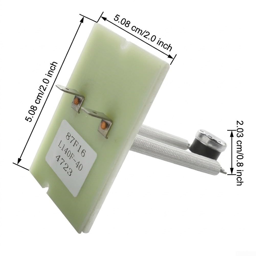 Interruptor Térmico Horno para Lennox 87F1601 Conmutador Seguridad Anti Sobrecalentamiento Plástico para robusto 5cm