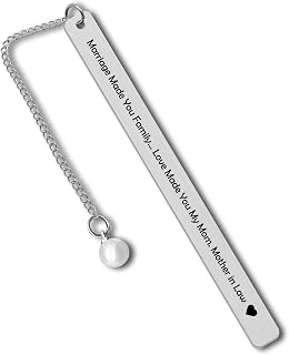 Mother in Law Gifts from Daughter Son In Law Mother in Law Bookmark Bonus Mom Wedding Gifts Future Mother in Law Birthday Gifts Christmas Mothers Day Gifts Mother of The Groom Wedding Gifts from Bride