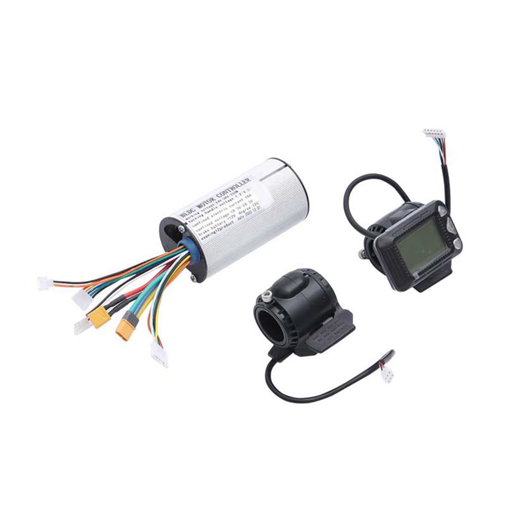 Accélérateur Avec écran Intégré Pour Trottinette électrique – 24V/36V/48V, Contrôle 6 Broches, Plastique, 12,7x11 Cm, 166 G