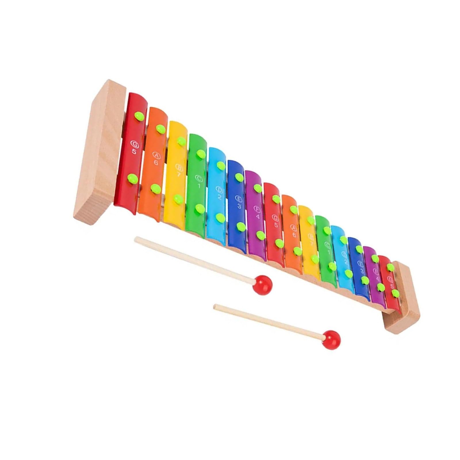 Xilófono de percusión de xilófono Glockenspiel duradero de Metal de 15 notas para principiantes Kit De Glockenspiel Profesional (Color : 2)