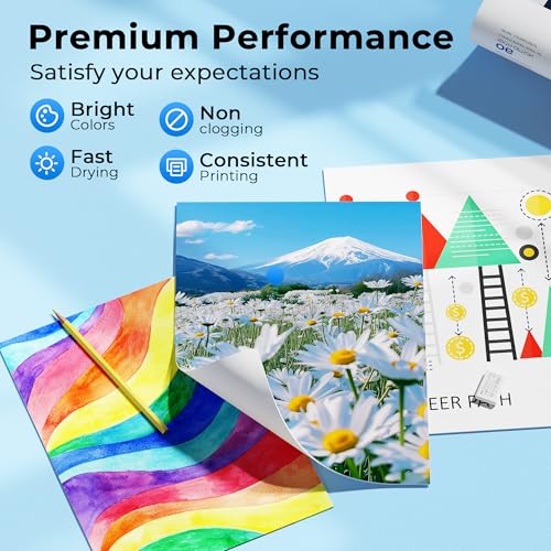 GI-21 G3260 G3270 Ink Bottles Compatible for Canon 21 GI-21 GI21 Ink Refill Bottles for Canon G3260 G3270 G4270 G2260 G1220 G1230 G2270 MegaTank Printers (Black, Cyan, Magenta, Yellow, 4 Pack)