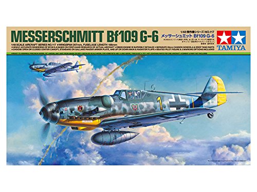 Tamiya 61117 1/48 Messerschmitt BF 109 G-6 Plastic Model Airplane Kit - Image 11