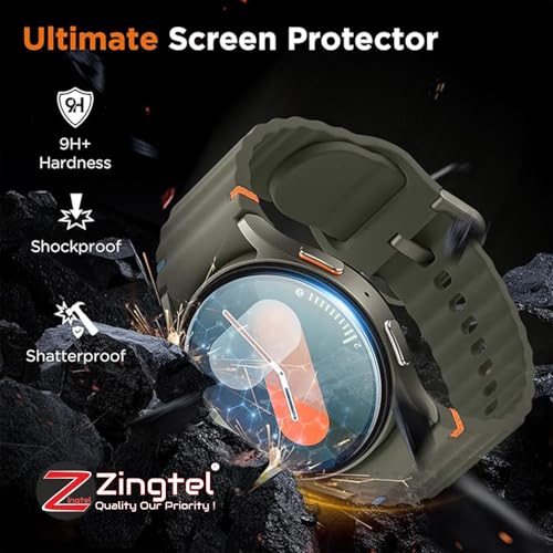Image of 3 Pack Screen Protector Compatible With Casio Enticer MTP-1374D-1AVDF (A832) Analog Watch 9H Hardness Fiber Tempered Glass Screen Guard