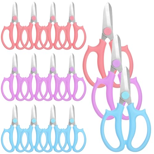 Set de 15 tijeras para flores acero inoxidable miniatura 1