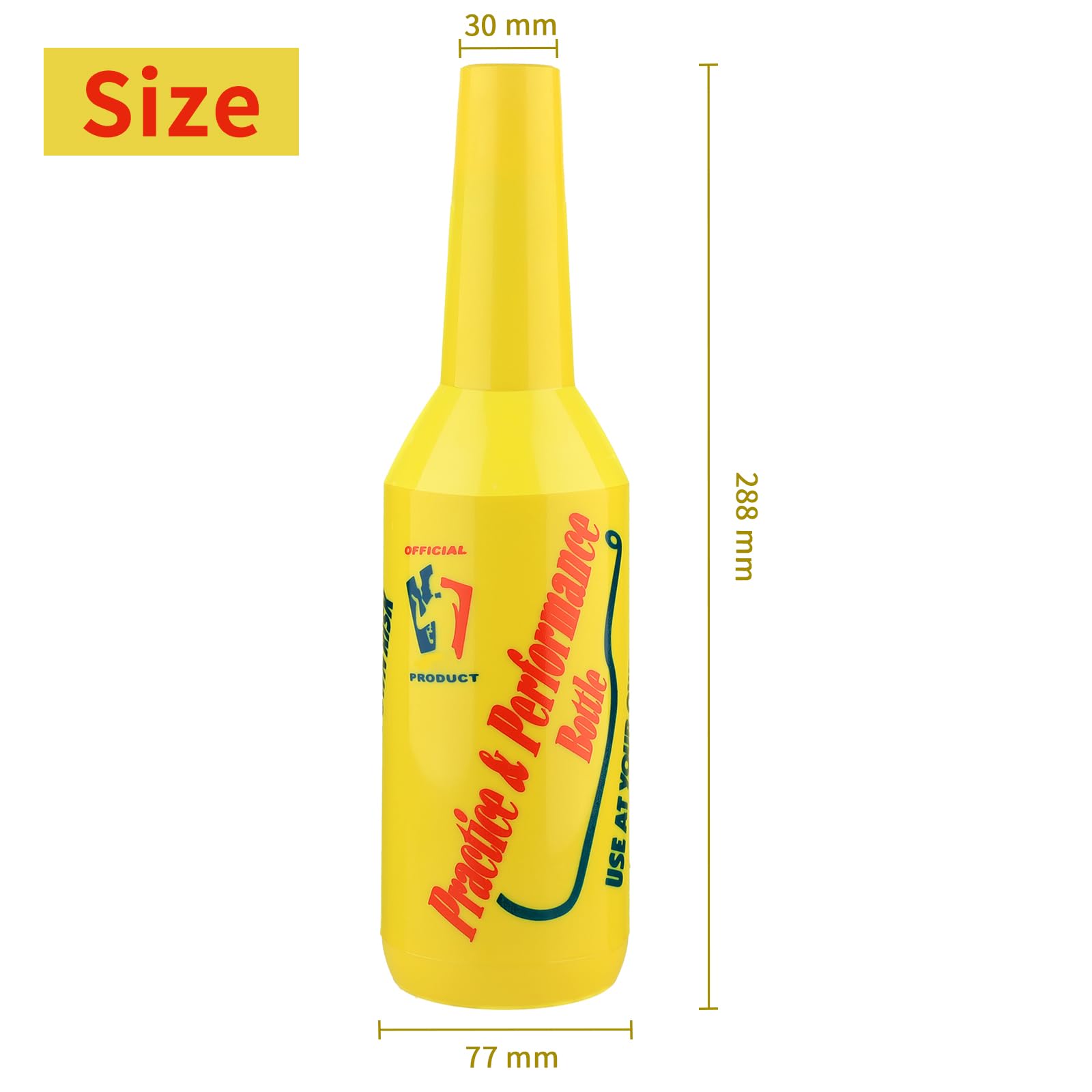 SuproBarware Flair Bottle Lot de 3 shakers à cocktail, bouteille d'entraînement, 750 ml (blanc, rose, jaune)