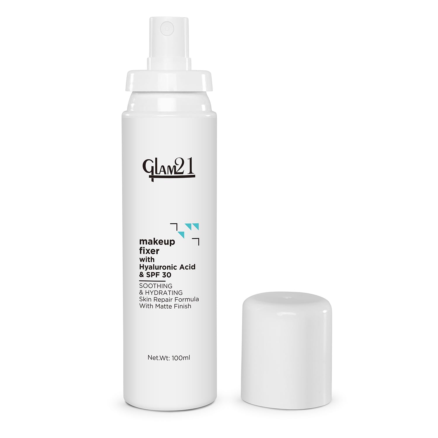 Glam21 Make-up Fixer Spray - Keeps Makeup Intact with a Sparkly Texture | Lightweight & Long-lasting with Hyaluronic Acid & SPF 30 | Flawless Look | Dermatologically Tested