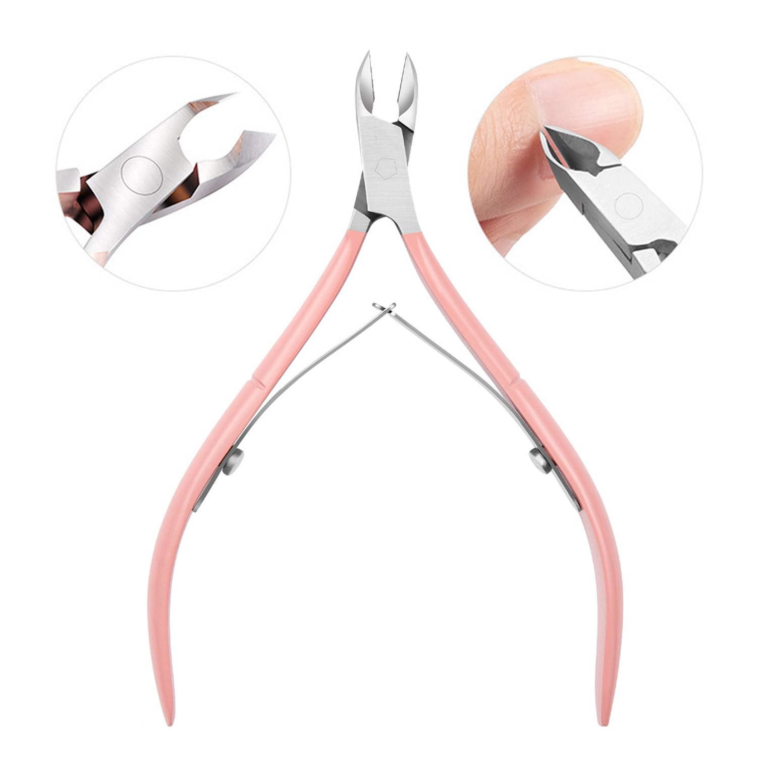 FUZVOL 3 PCS Cuticle Remover Tool Set Stainless Steel Cuticle Pusher and Cutter Professional Cuticle Trimmer Nipper Durable Manicure Tools for Fingernails Toenails Care - Image 3
