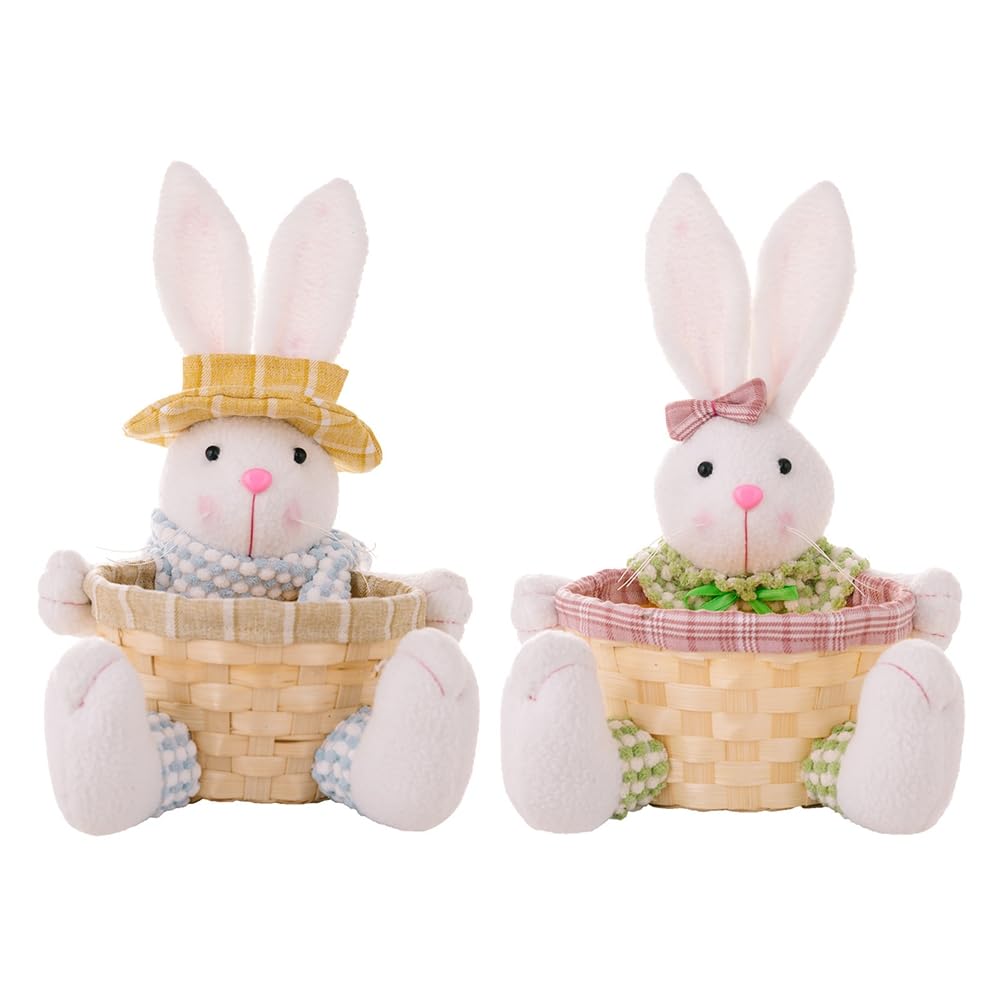 Panier de Pâques en Forme de Lapin Facile à Utiliser pour Ranger les Bonbons