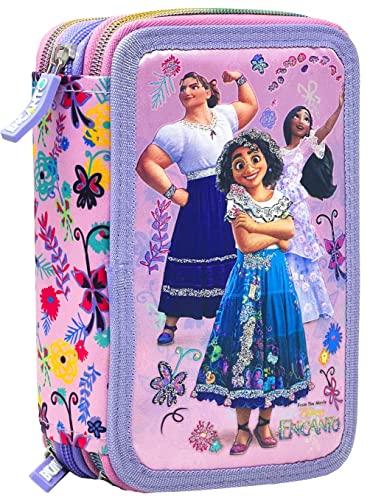 Julian Ross Encanto Estuche Triple Relleno, Plumier Triple, 44 Accesorios Escolares, 20 Centímetros, Mirabel, Isabela Julian Ross Encanto Estuche Triple Relleno, Plumier Triple, 44 Accesorios Escolares, 20 Centímetros, Mirabel, Isabela