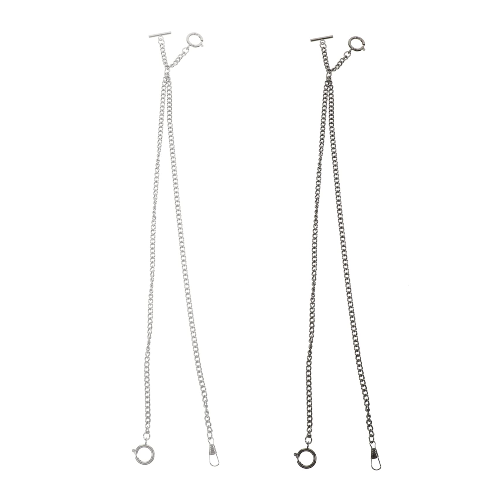 Didiseaon 2pcs Gold Pocket Watch Chain Metal Watch Chains for Men Pant Belt Accessories Retro Style