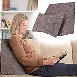 SIE ERHALTEN: 1 Keilkissen in der Größe 50x40 cm mit Höhe 25 cm + Gratis dazu 1 Kopfkissen in der Größe 30x50 cm im Set. Der robuste Komfort-Polsterbezug passt zu jedem Einrichtungsstil und kann dank des Reißverschlusses einfach abgezogen werden.