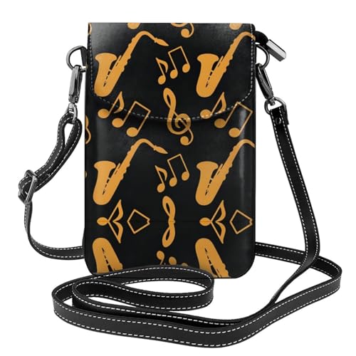 Sac portefeuille en cuir notes de musique pour concert et sorties