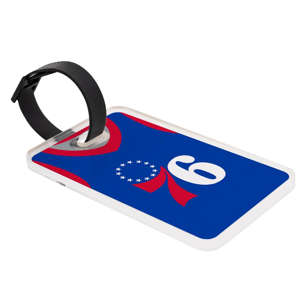 Desert Cactus Philadelphia 76ers Luggage Tag Official Philly Team NBA National Basketball Travel ID Label for Suitcases Bags
