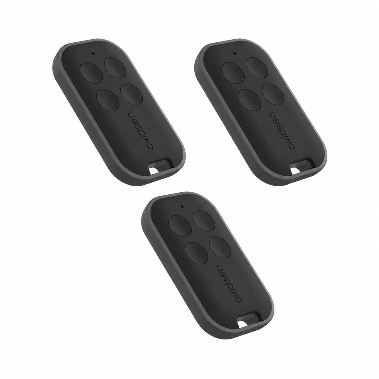 Avidsen Lot de 3 Télécommandes Portail 4 Boutons Rolling Code 433,92 MHz