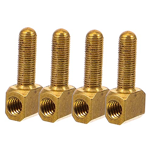 Levemolo 4pcs Cello Bow Screw Accessories Replacement Screw for Violin and Cello Sturdy String Instrument Bow Fittings Parts Compatible