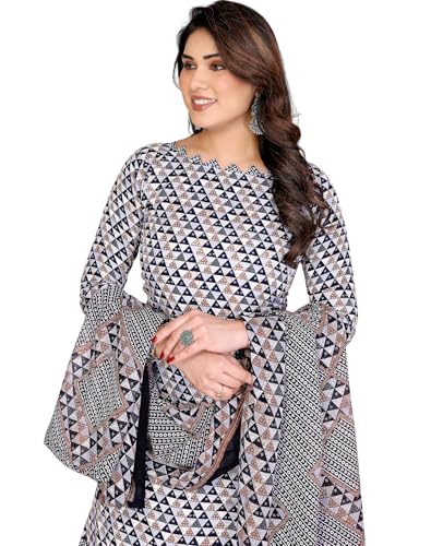 Image of Yashika Unstiched Crepe dress materials | Crepe Salwar Suit for women with dupatta | suit material for women unstitched