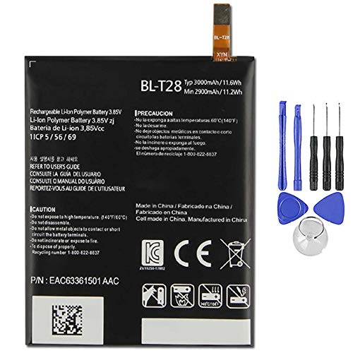 BATTERIA COMPATIBILE CON LG BL-T28 Q8 H970 BLT28 RICAMBIO 3000MAH CON KIT SMONTAGGIO INCLUSO
