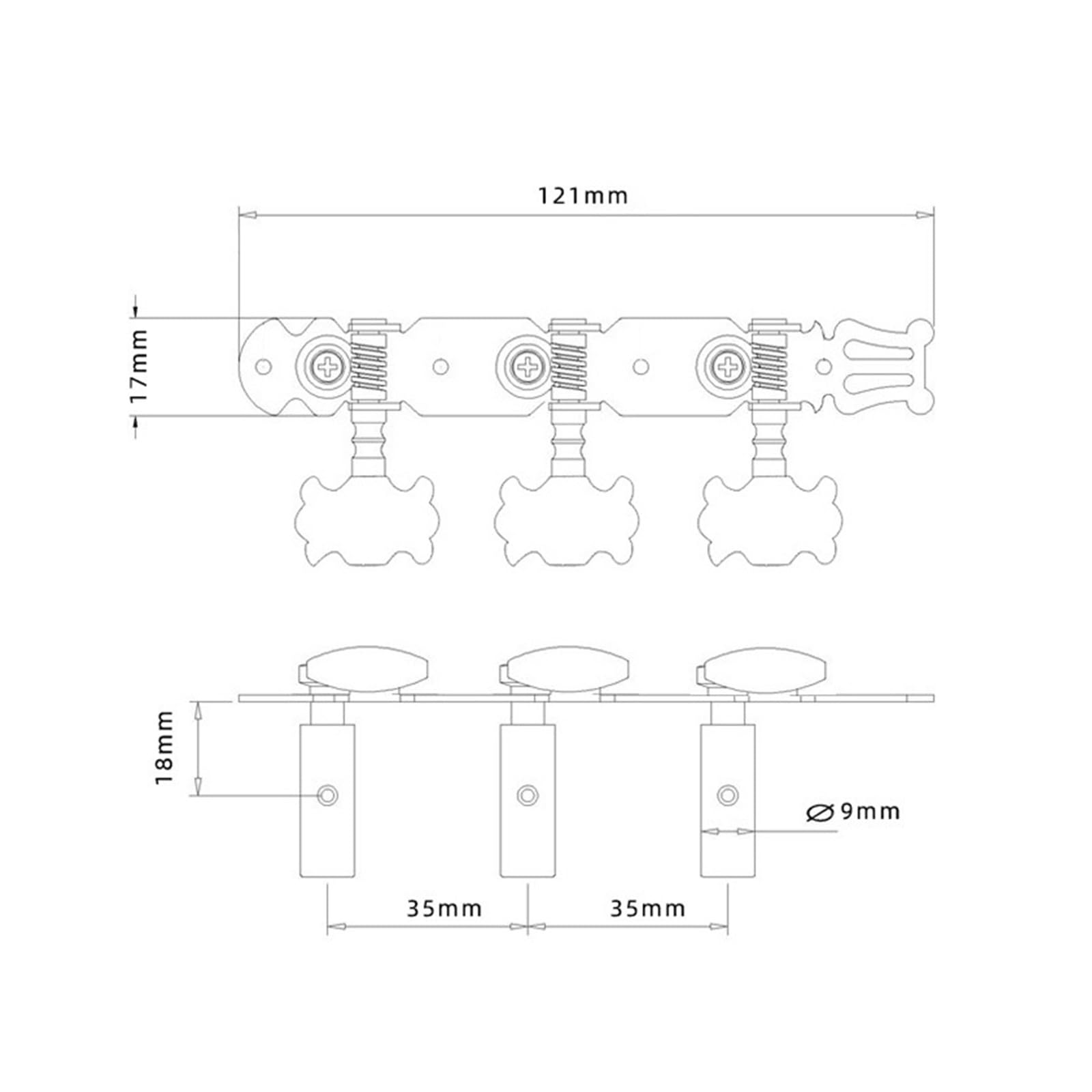 Clavijas De Afinación De Guitarra Clavijas Clásicas Accesorios Para Instrumentos Tripletes Perilla De Afinación De La Guitarra | Perilla de afinación de guitarra