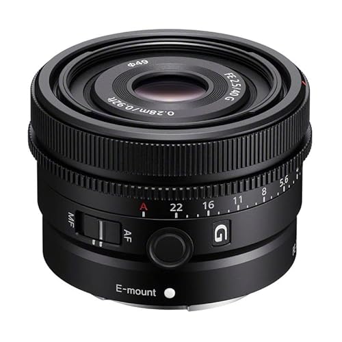 Sony SEL40F25G – Objectif fixe 40 mm F2.5 G pour plein format (série G premium, monture E, compact & léger, compatible Sony A7, ZV-E1, A6000 & ZV-E10)